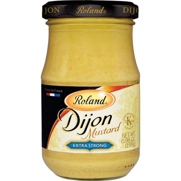 ROLAND FOODS EXTRA STRONG DIJON MUSTARD, SPECIALTY IMPORTED FOOD, 6.98 OUNCE JAR
