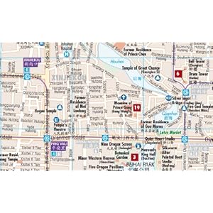 Laminated Beijing Map by Borch (English, Spanish, French, Italian and German Edition)