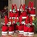 Homecube 10Pcs Christmas Candy Bag Santa Pants Gift and Treat Bags with Handle Portable Candy Gift Baskets Gift Wrap for Wedding(7