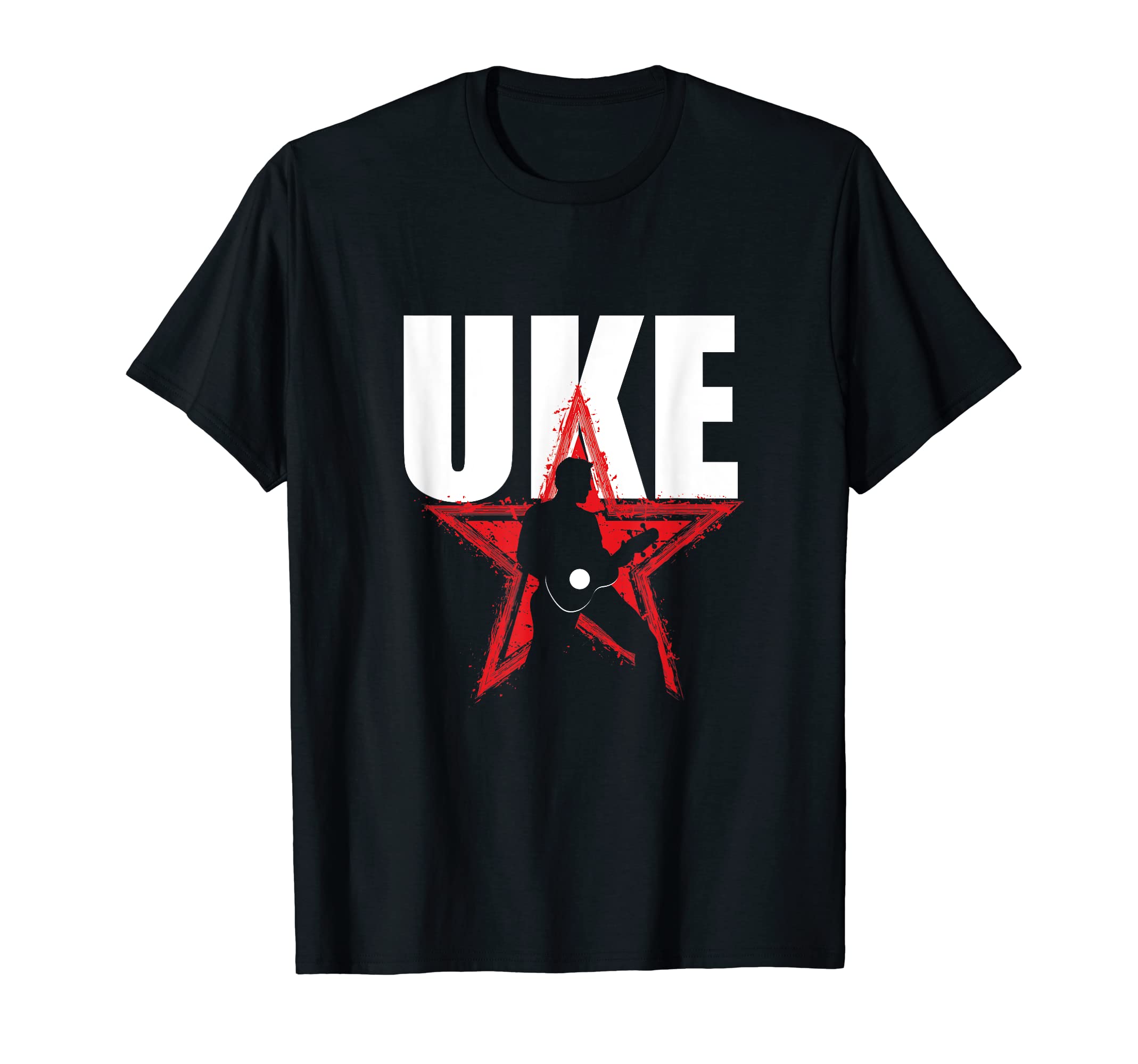 Ukulele Star Guitar Uke Hawaiian Acoustic Hawaii Musician T-Shirt