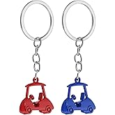 PATIKIL Golf Cart Keychain, Mini Cute Golf Keys Chain Sport Pendant Key Ring Bag Backpack Decor