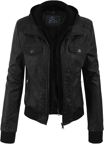 short sleeve leather jacket womens