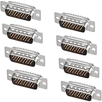 uxcell D-sub Connector DB26 Female Socket 26-pin 3-Row Port