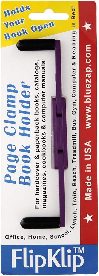 FlipKlip Treadmill Book Holder - Purple