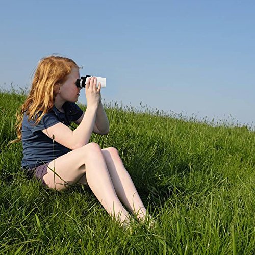 BFULL Binoculars- 10x25 Kids Binoculars Mini Folding Binoculars Compact Binoculars for Adults Waterproof Telescope for Bird watching, Football Safari Sightseeing, Camping and Travel(Black)