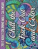 2017 Adult Coloring Wall Calendar: Chill the Fuck Out and Color (16 Months) by Jade Summer, Adult Coloring Calendar