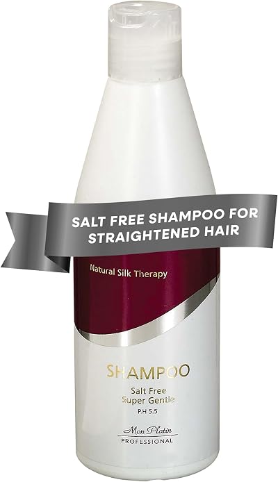 Mon Platin Natural Silk Therapy Salt-Free Shampoo 400ml for Straightened Hair