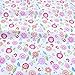 iNee Pink Floral Fat Quarters Quilting Fabric Bundles, Sewing Fabric for Quilting Crafting, 18