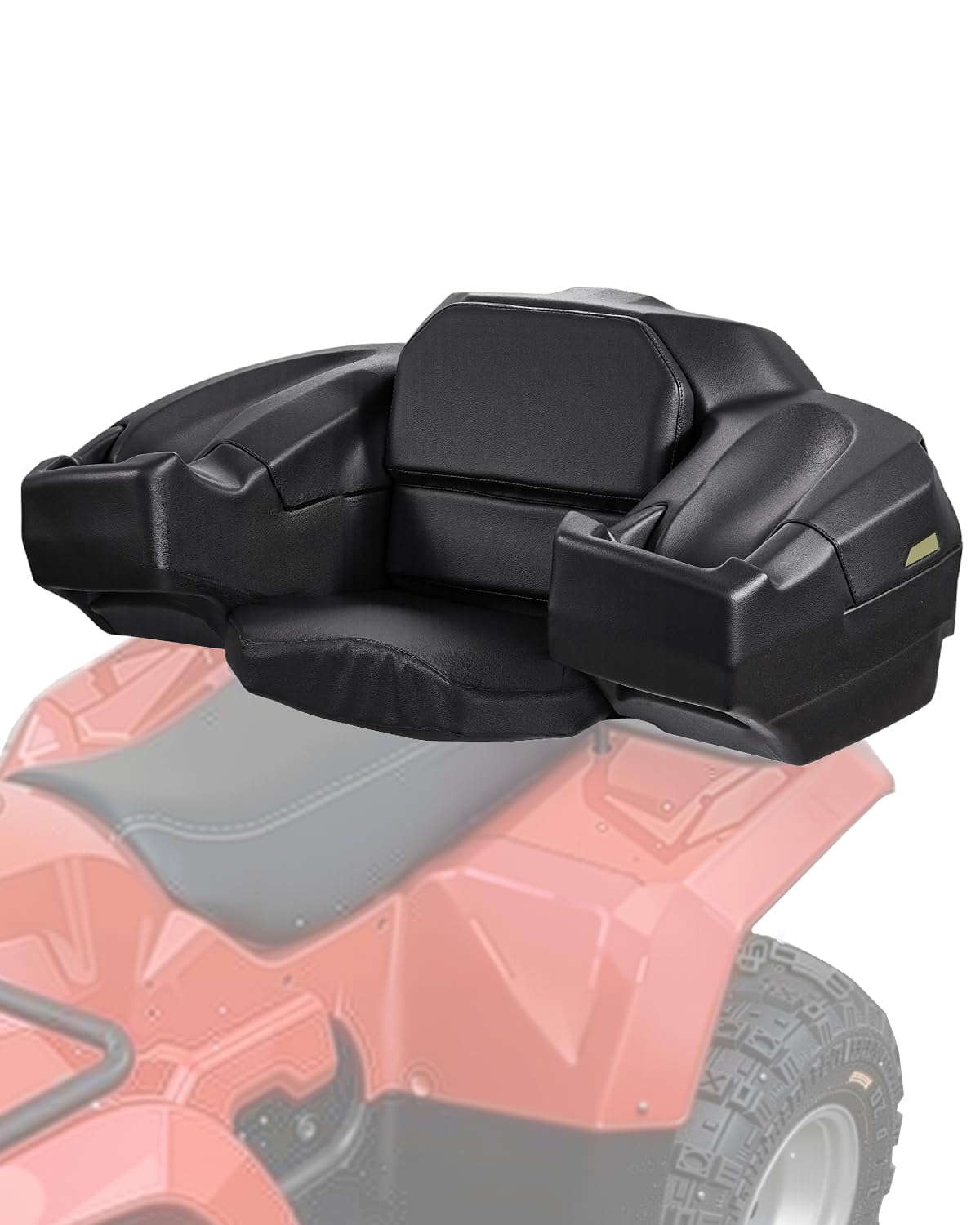 Photo 1 of VEVOR ATV Rear Storage Box and Lounger, 95L ATV Cargo Box with Seat & Backrest, Waterproof LLDPE & Lockable Lounger Storage Box Fit Most ATVs with Rear Rack, Compatible with ATV, UTV, Can-Am Vehicles