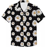 Unique Printed Funky Hawaiian Shirt Men Short Sleeve Shirt Top Blouse for Summer