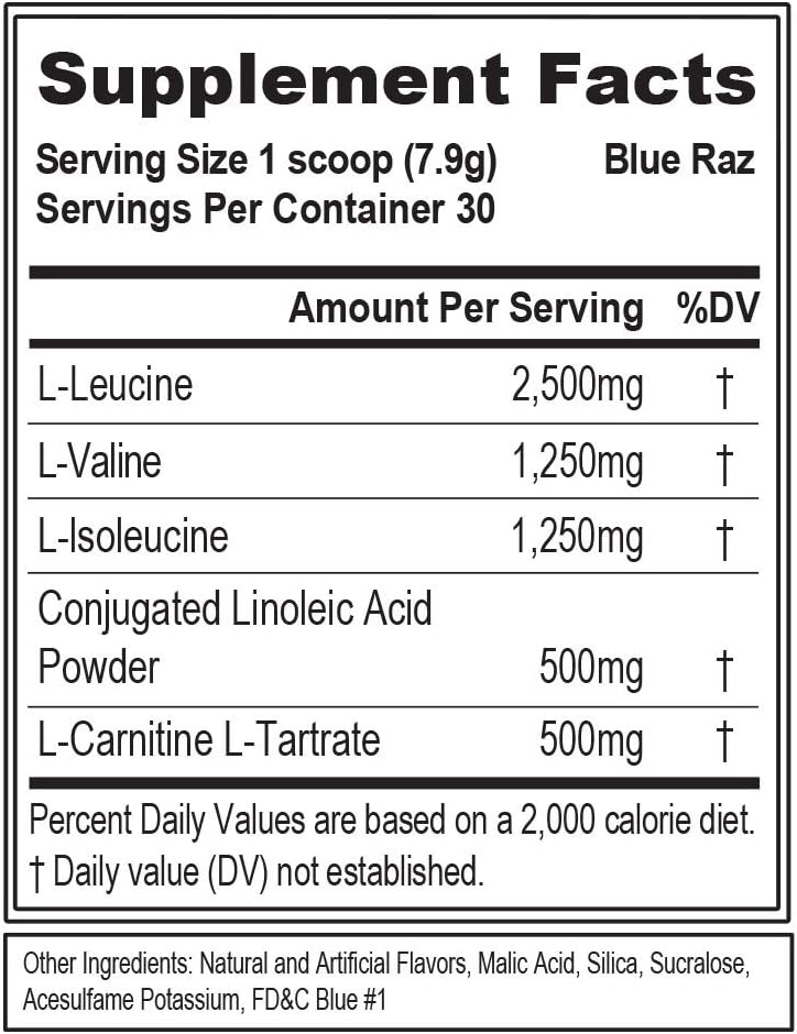 Evlution Nutrition LeanBCAA, BCAA’s, CLA and L-Carnitine, Stimulant-Free, Recover and Burn Fat, Sugar and Gluten Free, 30 Servings (Watermelon): Health & Personal Care