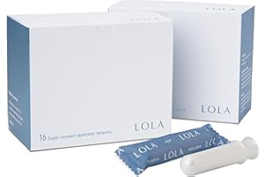 LOLA Super Organic Cotton Tampons, 32 Count - Super Non-Toxic Tampons, Period Feminine Hygiene Products, HSA FSA Approved Pro