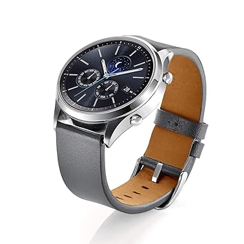 VICARA - Correa de Piel auténtica para Samsung Gear S3/Galaxy Watch 46mm, 22 mm