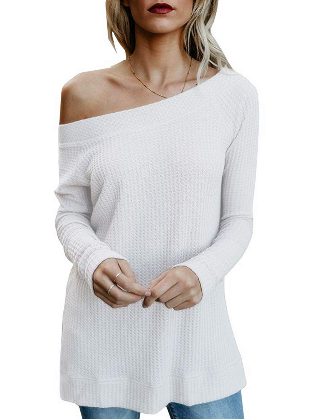 slouchy one shoulder tops