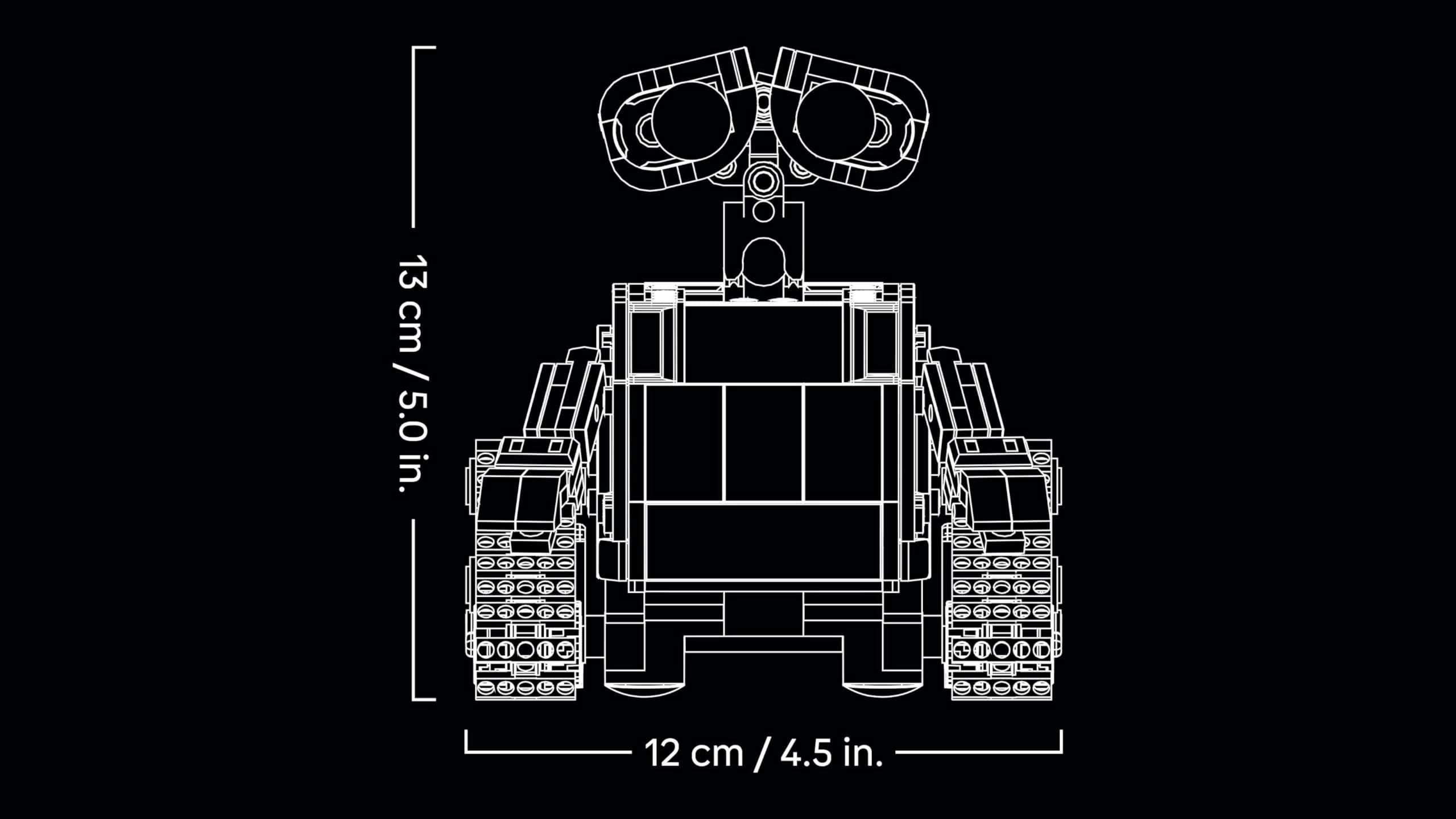 LEGO ǀ Disney and Pixar Wall-E und EVE - Modellbau für Erwachsene - aus Steinen gebaute Roboter mit M-O & Hal Figuren - DIY Deko - Sammlerstück & Geschenk für Fans - 43279 8