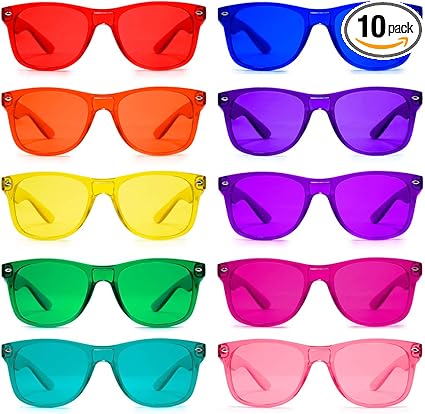 Color Therapy Mood Glasses (10 Pack 