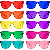 Color Therapy Glasses 10 Pack for Chakra Healing, Chromotherapy, and Mood