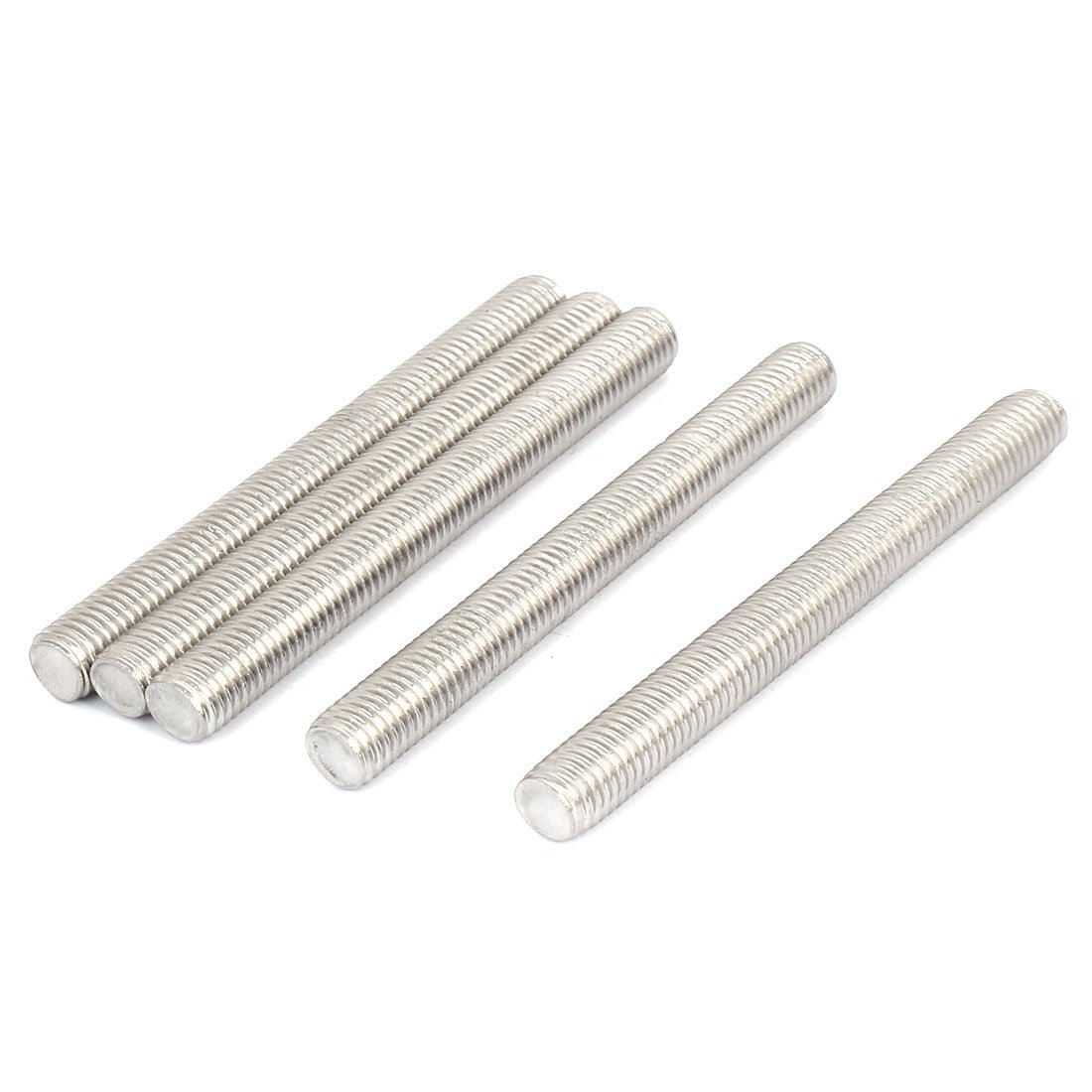 Sourcingmap M12 x 120mm Metric Right Hand Thread Fully Threaded Rod Stud Fastener 5PCS