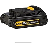 De-Walt DCB207 20V 20 Volt MAX Lithium-Ion Battery Pack, Black