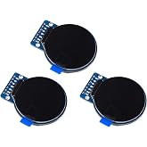 Teyleten Robot 1.28 Inch TFT LCD Display Module Round RGB 240 * 240 GC9A01 Driver 4 Wire SPI Interface 240x240 PCB for Arduino 3PCS