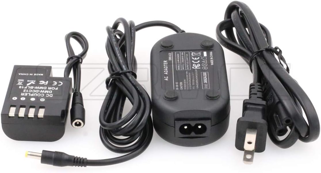 SZRMCC DMW-AC8 AC Adapter and DMW-DCC12 DC Coupler Dummy Battery for Panasonic DMC GH5 GH4 GH3 Camera - Image 4