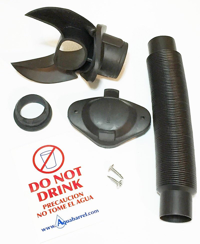 Rain Barrel Downspout Diverter Kit for 2x3 and 3x4 Downspouts (3