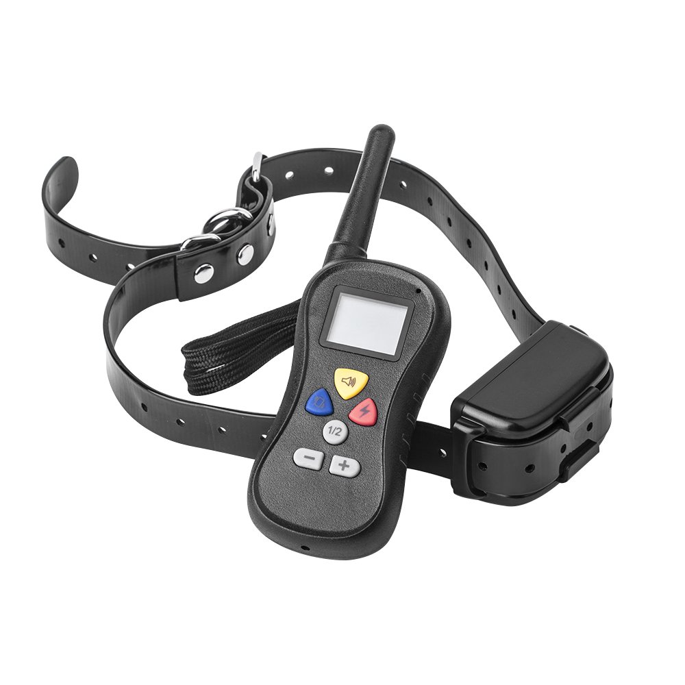 SENQIAO Electric Remote Control Dog Training Collar,E Collar with Beep, 450 Yards Rechargeable Waterproof Vibration and dog Shock Collar (1)