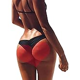 Women Sexy Lady Brazilian V-Style Ruched Ruffle Cheeky Bikini Bottom Thong Hot Summer Beachwear