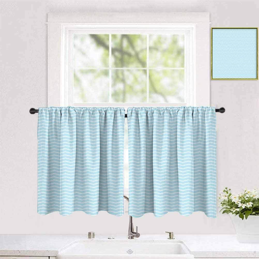 Cortinas de cocina de 99 cm de ancho x 119 cm de alto para cortinas de