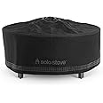 Solo Stove Surround Shelter Small | Protective Cover for Fire Pit Surround Table, Weather-Resistant, Solution Dyed Acrylic/PVC Backing/Aluminum Support Stays, Dims (HxDia): 20.8 x 42.5 in, Black
