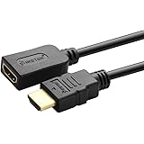 Insten 6 Feet High Speed HDMI Extension Cable Male-Female (M/F) For Nintendo Switch, Sony PlayStation 4 / PS4 Slim / PS4 Pro, Microsoft Xbox One / Xbox One S