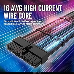 EZDIY-FAB PSU Cable Extension kit Sleeved Cable