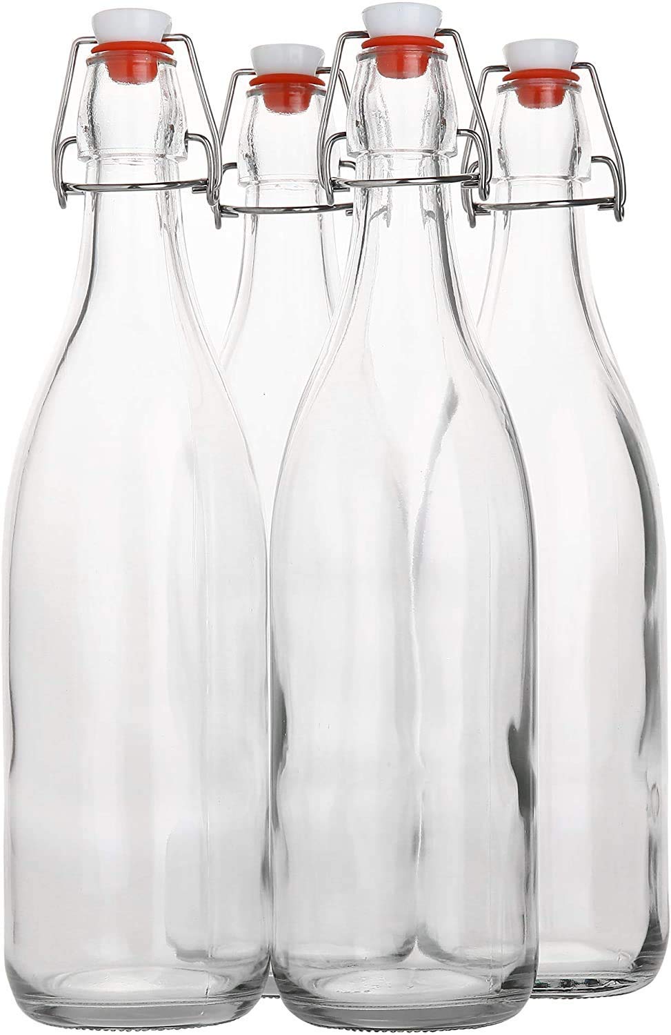 Elysianstores Swing Top Bottles Glass Beer Bottle with Airtight Rubber