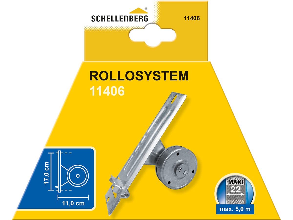 Schellenberg 11406 Maxi Entrance Winder, Hole Spacing 170 mm, Galvanised, for Flush Mounting, Steel