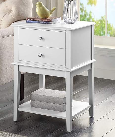 linio home white nightstand small end table for bedroom bed side table with drawers bedside table accent table small night stands for bedrooms