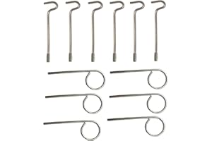 Interior Door Key Pin for Bedroom Doors Emergency Key for Interior Door Keys for Small Hole 12 Pack (Flat + Round)