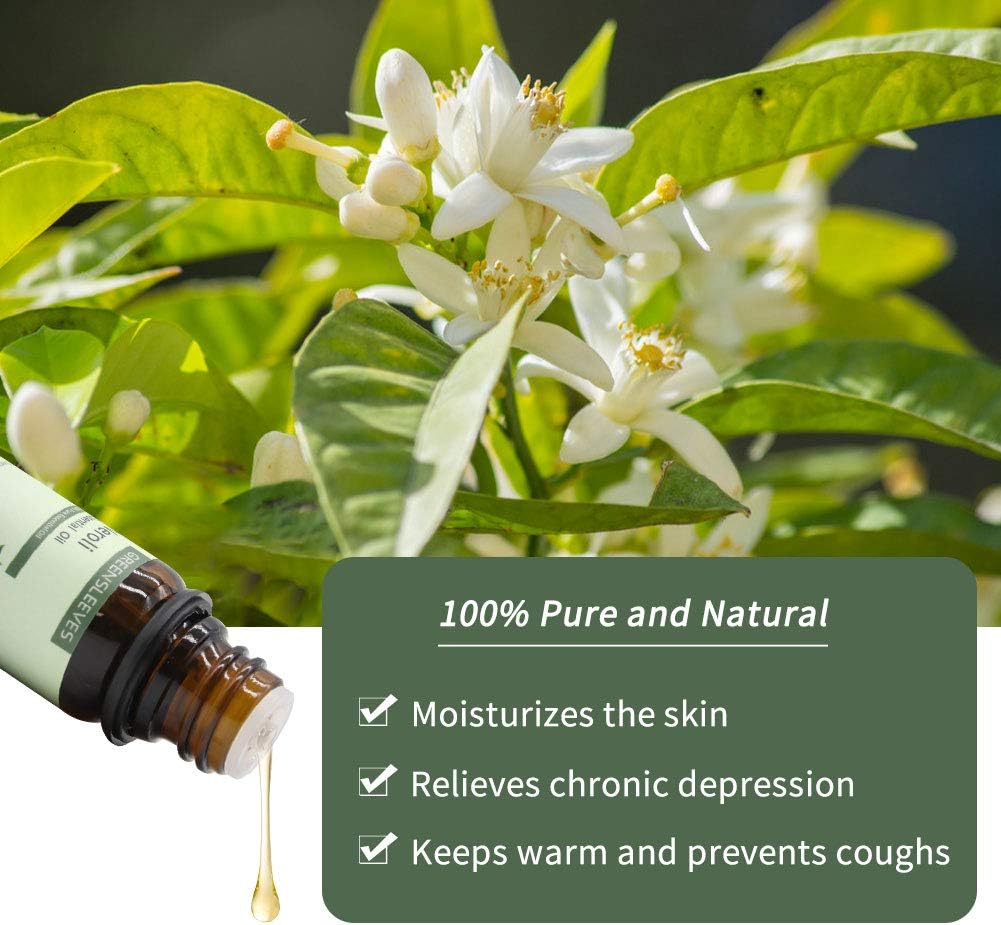 GREENSLEEVES Neroli Essential Oil, 100% Pure, Unidiluted Organic Neroli Aromatherapy Diffuser Oils 10ml - Image 5
