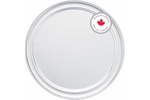 Norjac Wide-Rim Pizza Pan, 16 Inch, 6 Pack, Restaurant-Grade, 100% Solid Aluminum, Baking Pan, Oven-Safe, Rust-Free.