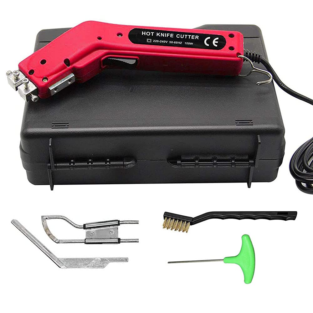 Seababyhouse Handheld Hot Cutter and Heat Sealer for Rope Healing, Professional Tool with Cutter Foot and Carry Case