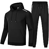 Rdruko Men's Tracksuits Sweatsuits 2 Piece Set Jogging Athletic Hoodie and Sweatpants Set for Men
