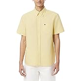 Lacoste Men's Regular Fit Short Sleeved Oxford Shirt