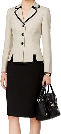 black skirt suit outfit