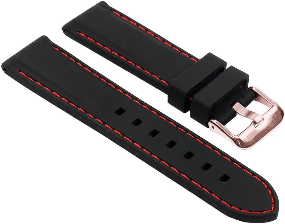 Silicone Rubber Divers Sport Quick Release Watch Band Strap - Choose Your Color - 18mm 20mm 22mm 24mm