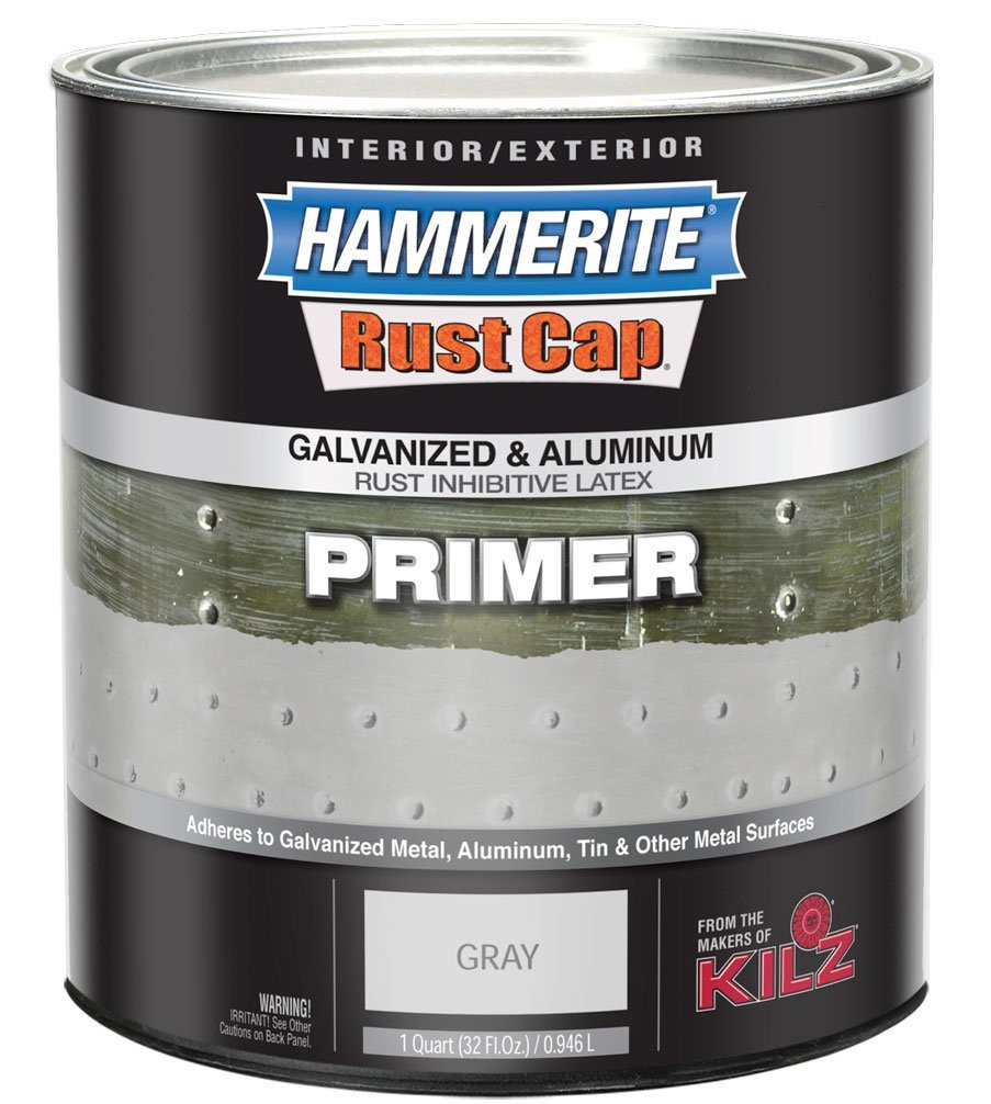 Hammerite 48300 Rust Cap Rust Preventative Paint Hammered Gray Primer 1