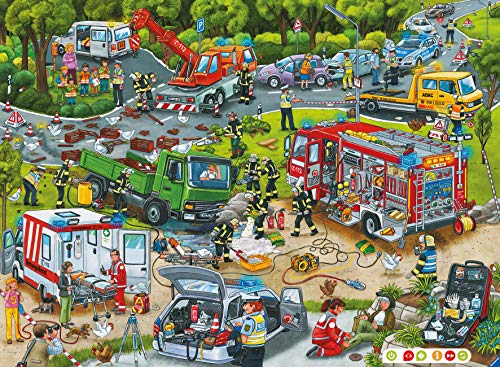 Ravensburger tiptoi 00554 Puzzeln, Entdecken, Erleben: Im Einsatz , für Kinder von 5-8 Jahren, Hilf Polizei, Feuerwehr… – Bild 7