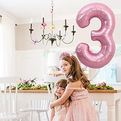 TONIFUL 40 Inch Light Pink Large Numbers