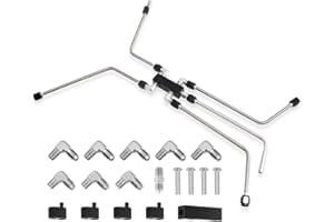 LS Coolant Crossover Steam Vent Kit, Stainless Steel Coolant Steam Crossover Tube Steam Vent Kit, Complete LS Steam Port Kit 