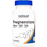 Nutricost Pregnenolone 10mg, 120 Capsules - Non-GMO, Gluten Free, Vegetarian Capsules
