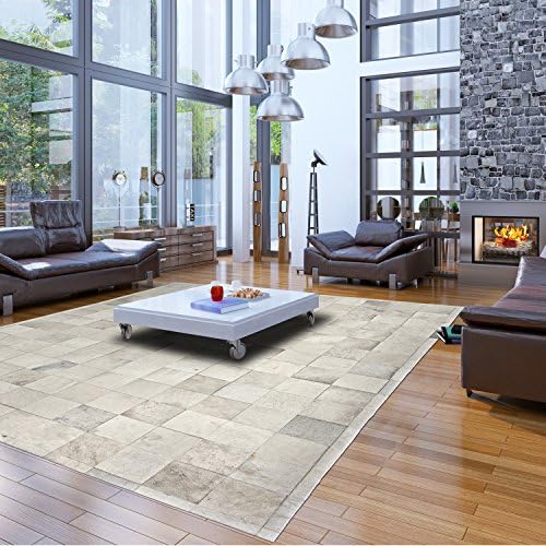 Cowhide Patchwork Rug - ARES - Neutral 12' x 15'