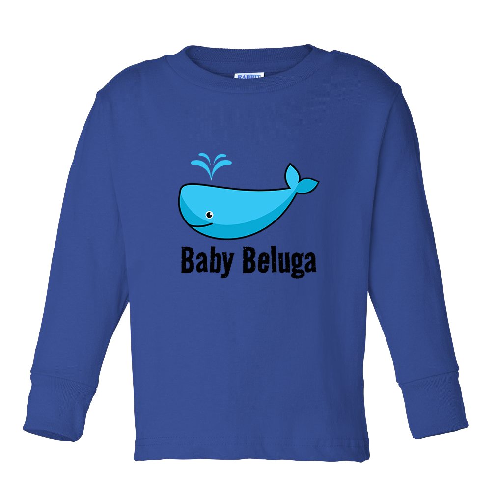 Baby Beluga Blue Whale T Shirt Tee Royal Blue 3t 9039 Kitilan